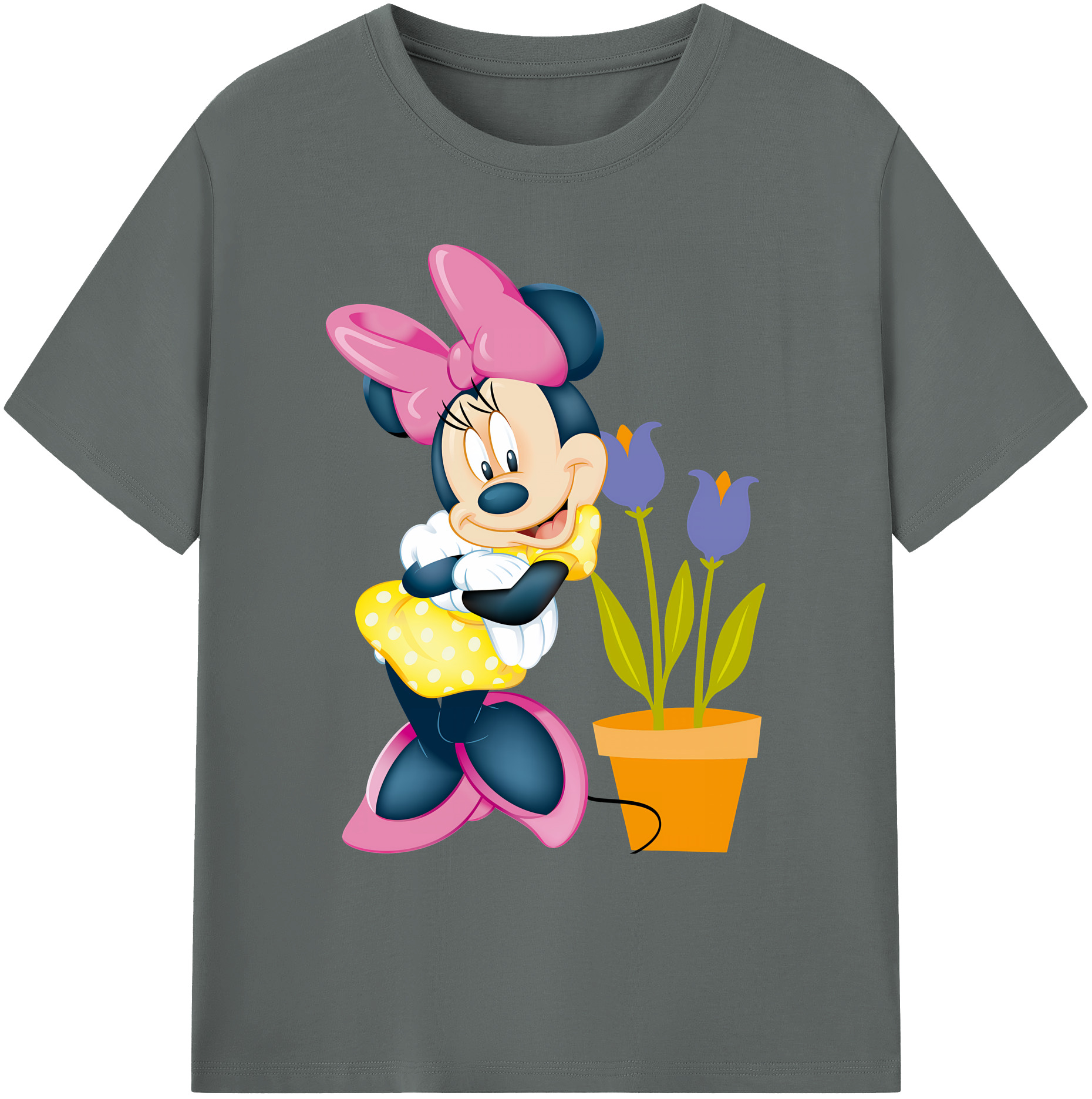 ミッキーマウス Mickey Mouse 綿100％ メンズ半袖Tシャツ｜肌触りやわらか＆通気性